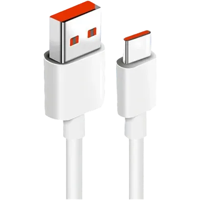 Xiaomi 6A Type A to Type C Cable (NEW)- White - Rokomari product